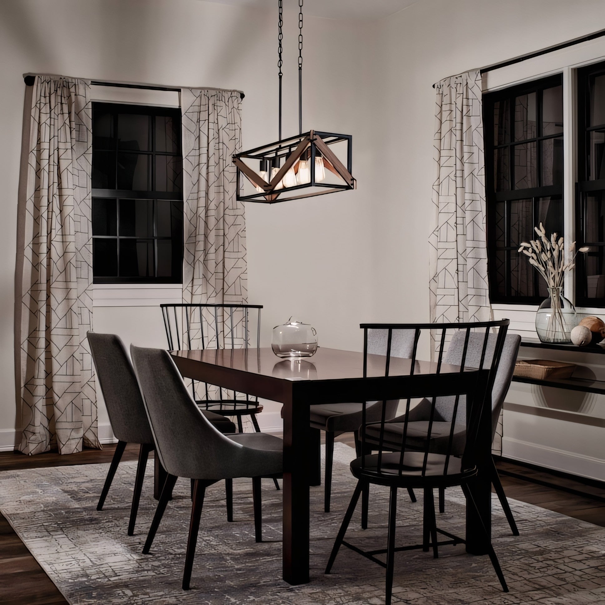 Karnor Vintage Cage Dry Rated Chandelier