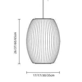 Giovanni White Silk Nelson Bubble Lamps