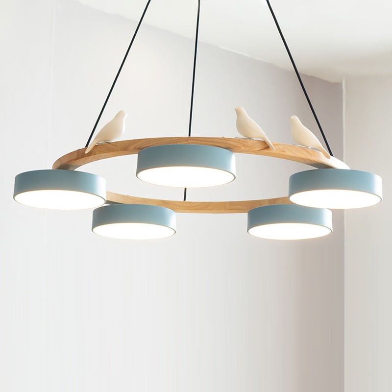 Myrithor Macarons Bird Woon Round Chandelier