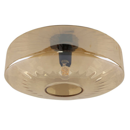 Ember Vintage Multi Color Water Ripple Glass Ceiling Light