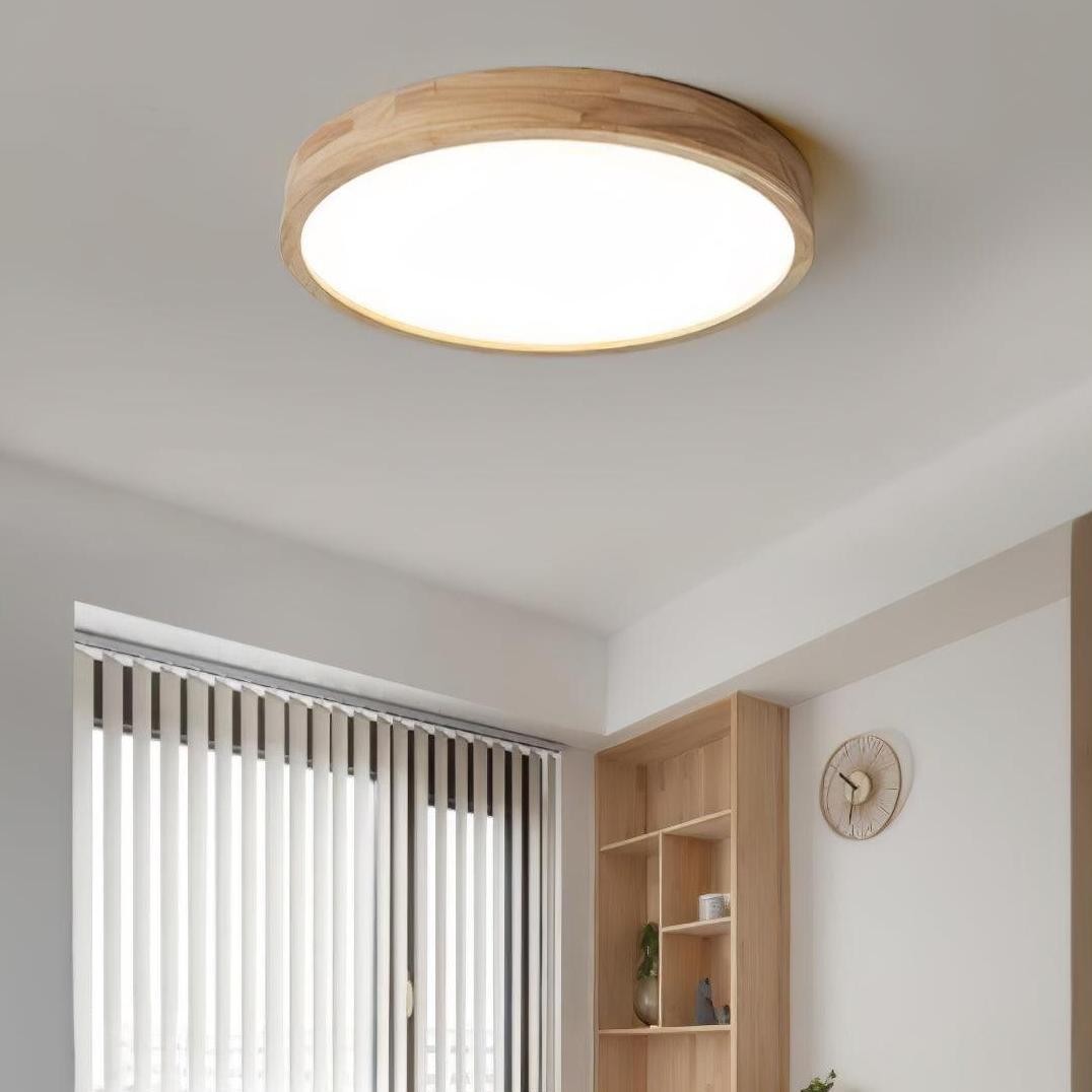 Blayze Rustic LED Wooden Geometric Ceiling Light