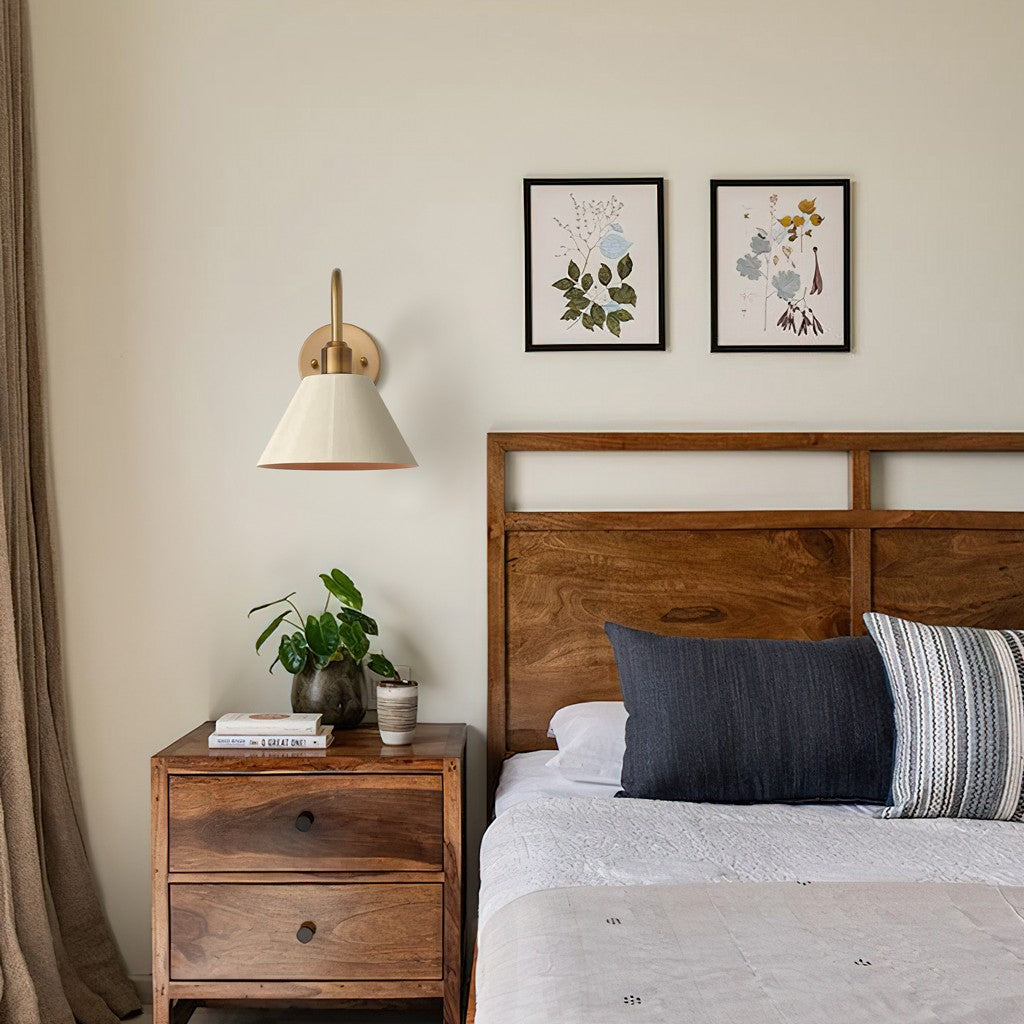 Ferm Minimalist Industrial Tapered Sconce