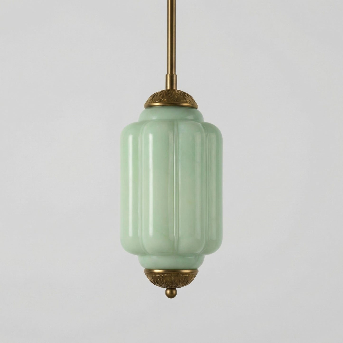 Cyrilith Farmhouse Pumpkin Glass Eloise Pendant Light