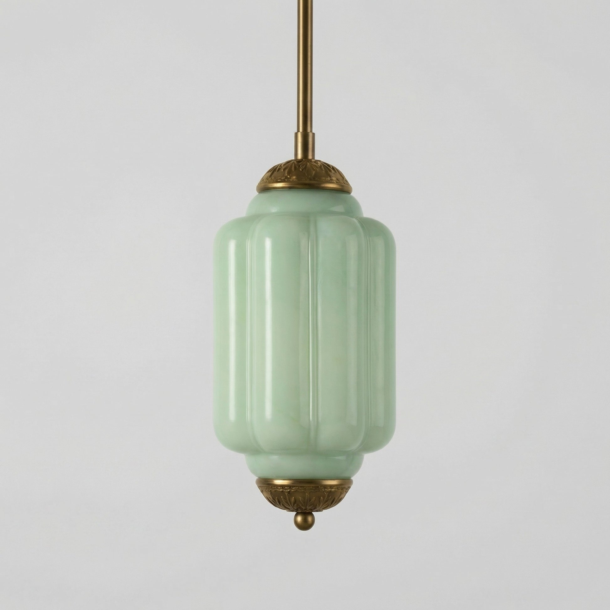 Cyrilith Farmhouse Pumpkin Glass Eloise Pendant Light
