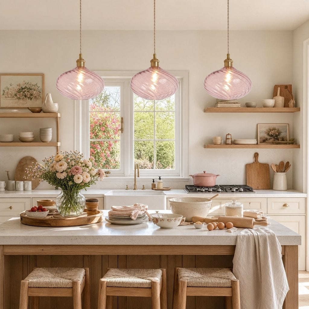 Lunaris Modern Globe Glass Pendant Light