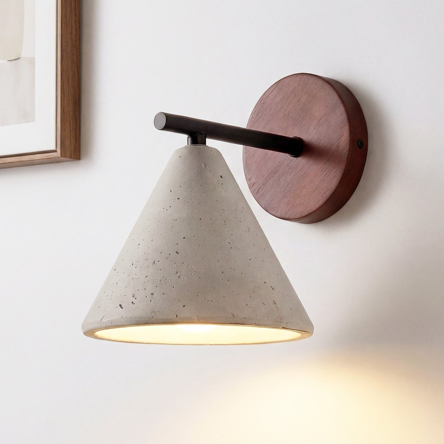 Fabiana Modern Marble Stone Tapered Wall Sconce