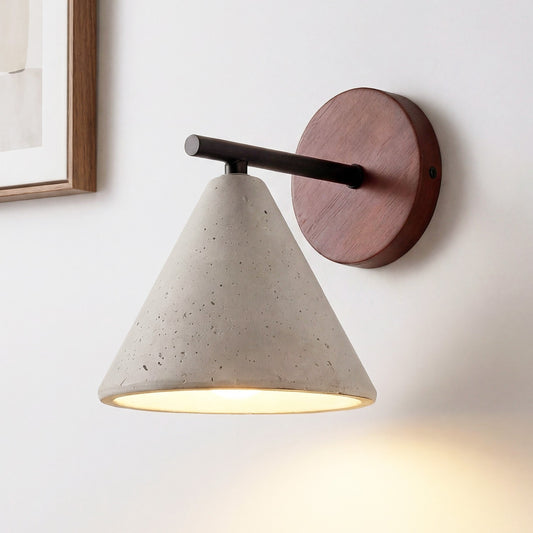 Fabiana Modern Marble Stone Tapered Wall Sconce