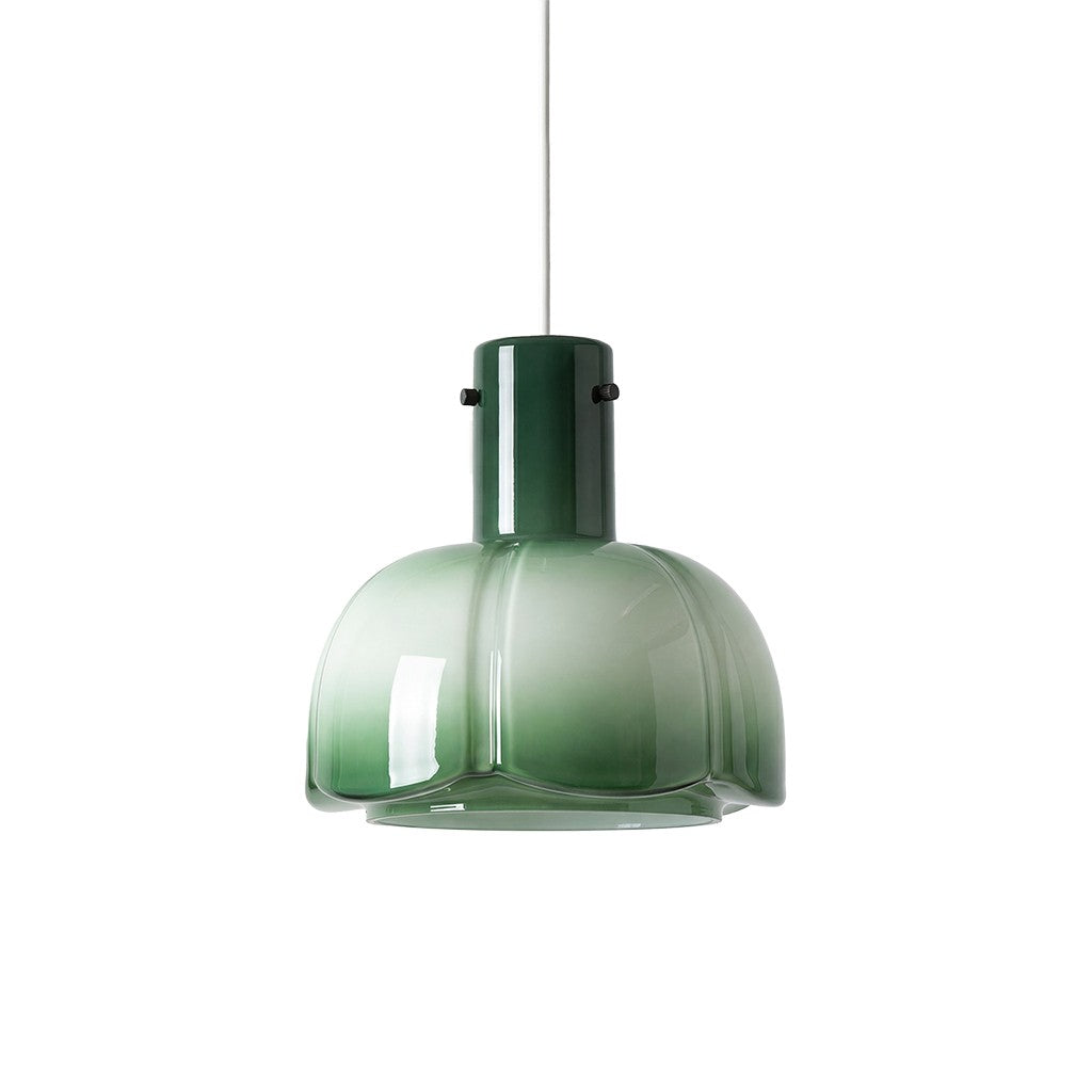 Palak Minimalist Handmade Glass Shade Pendant Light