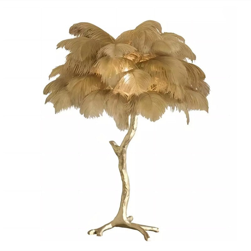 Marco Ostrich Feather Table Lamp
