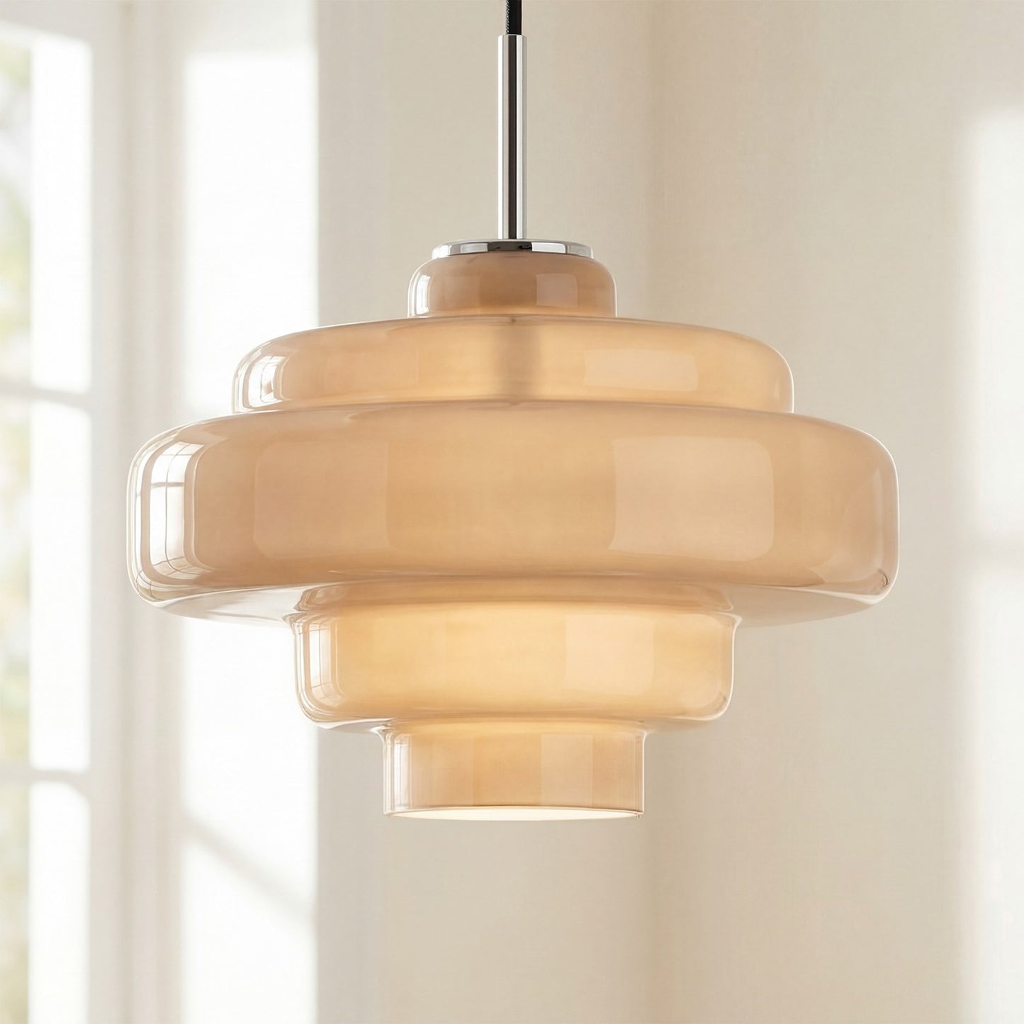 Yves Vintage Tiered Glass Pendant Light