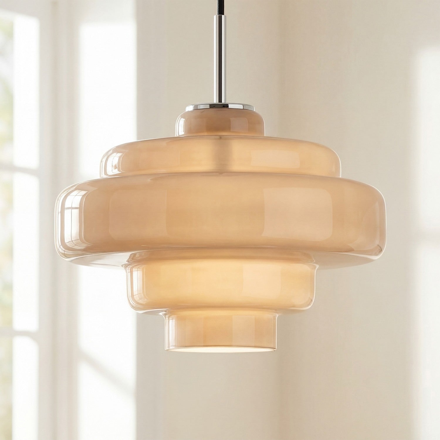 Yves Vintage Tiered Glass Pendant Light