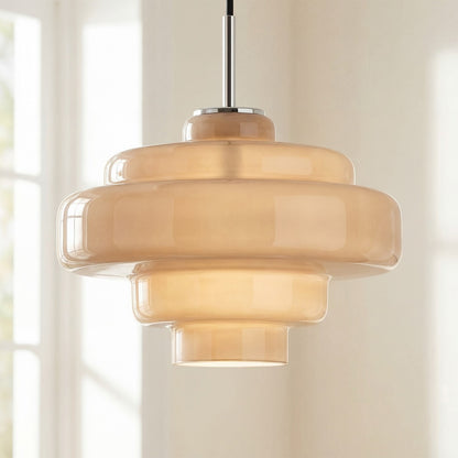 Yves Vintage Tiered Glass Pendant Light