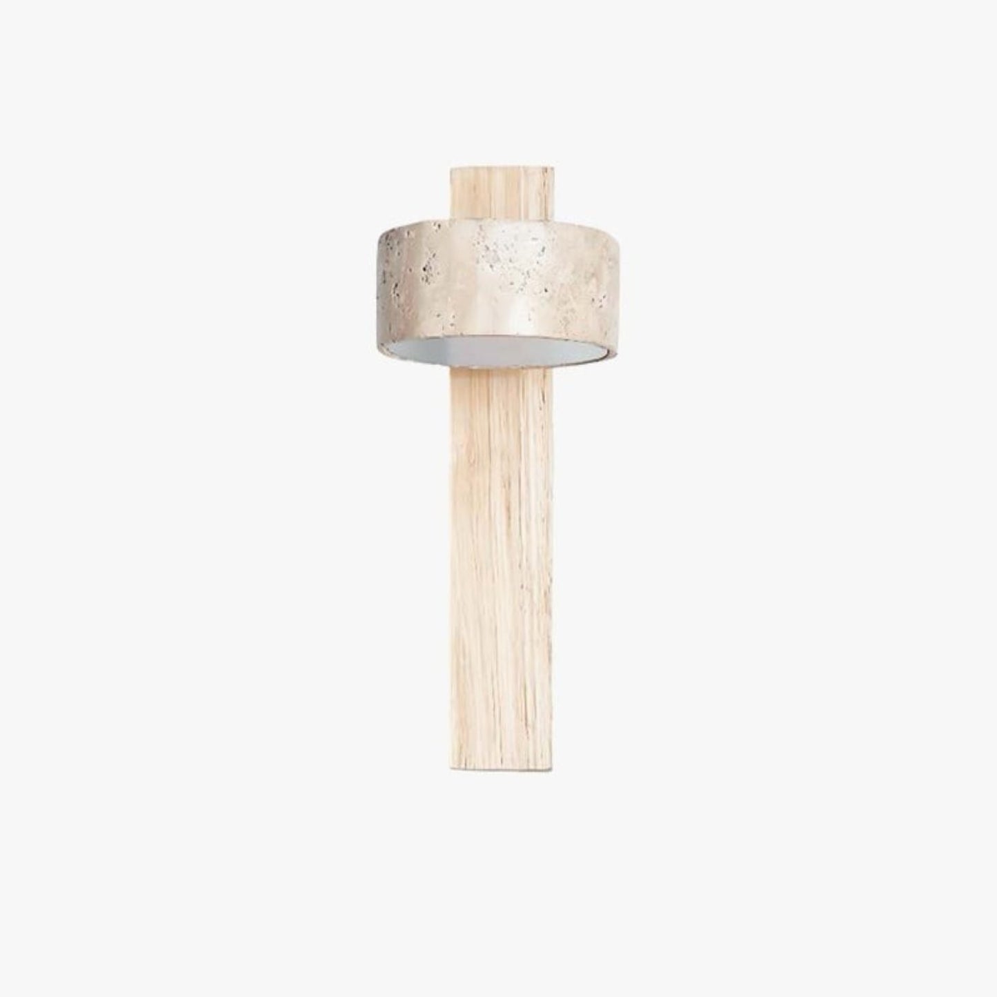 Bennett Wabi-Sabi Round Travertine Wall Light