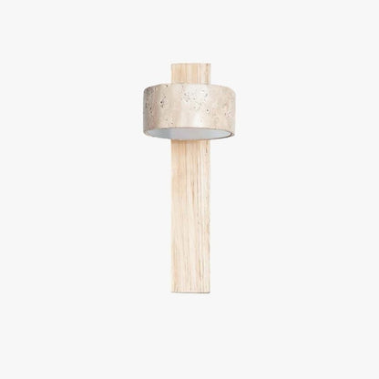 Bennett Wabi-Sabi Round Travertine Wall Light