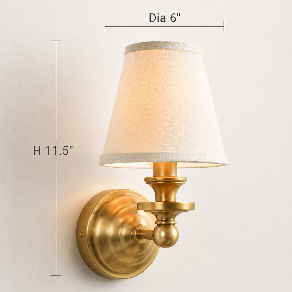Corbin Vintage Color Fabric Wall Sconce