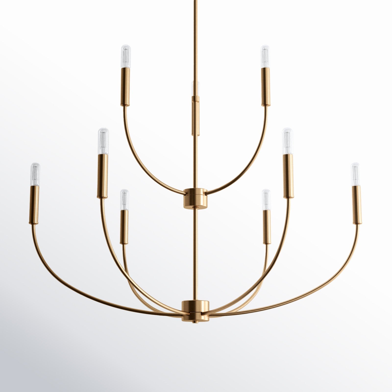 Galenor Minimalist Metal Branching Ring Chandelier