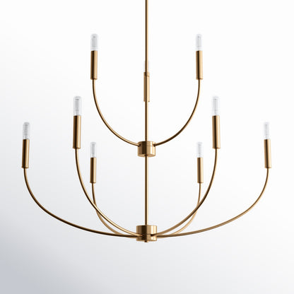 Galenor Minimalist Metal Branching Ring Chandelier
