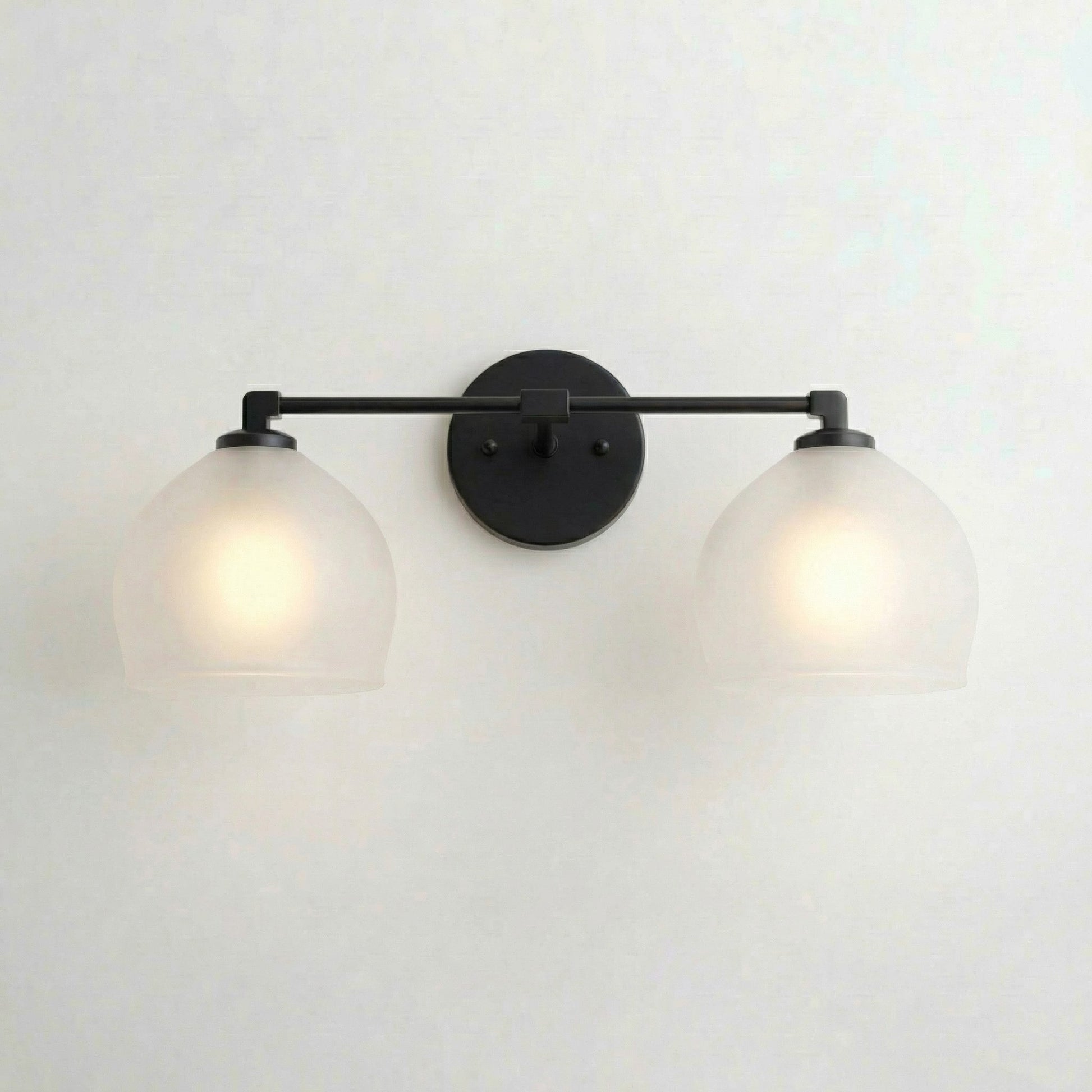 Conrad Vintage 3 Heads Bellflower Glass Wall Sconce