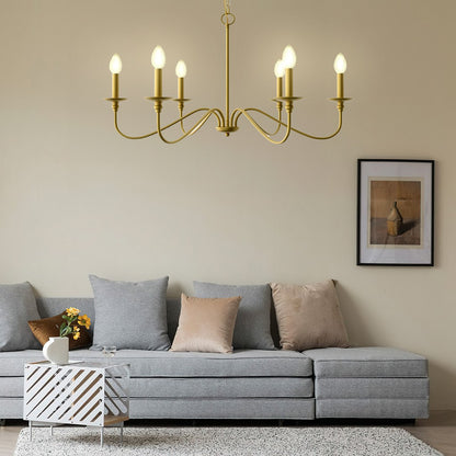Alistair Vintage Candle Style Metal Chandelier