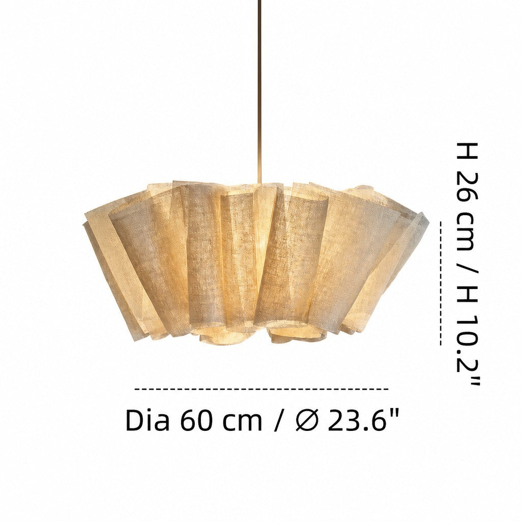 Jonas Modern Pleated Fabric Pendant Light