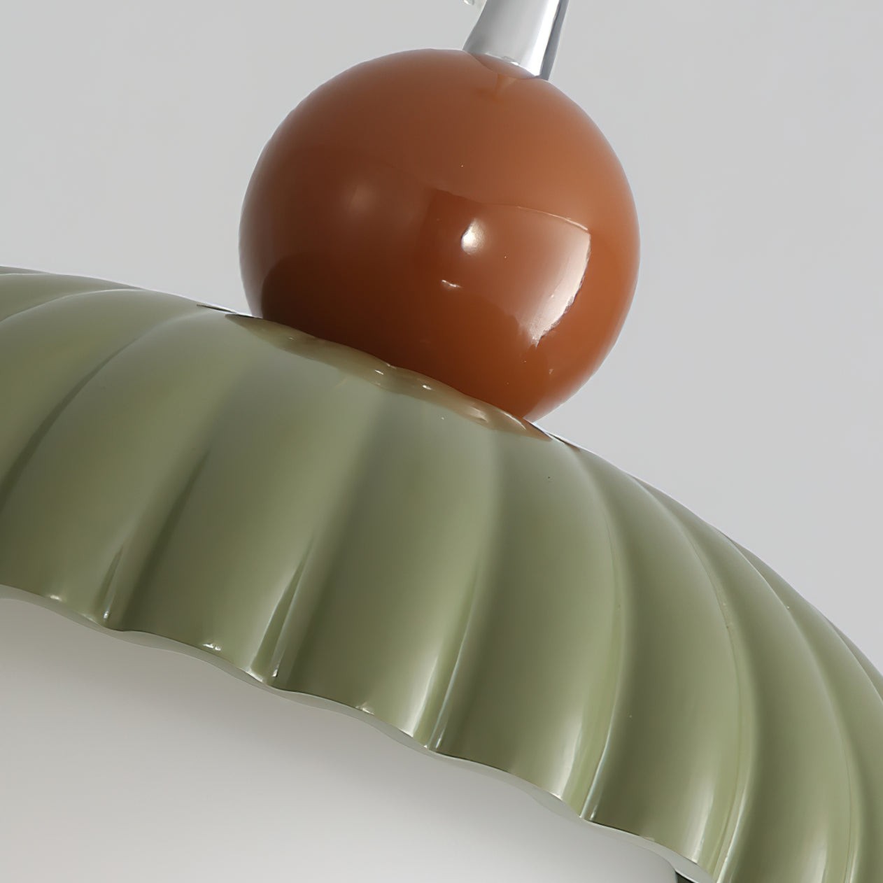Brynley Cream Style Glass Flower Pendant Light