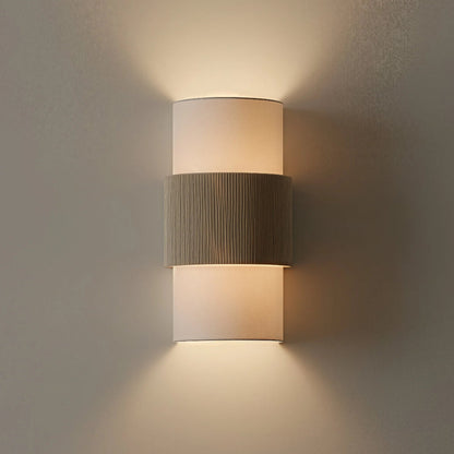 Talric Nordic Minimalist Linen Cylindrical Wall Light