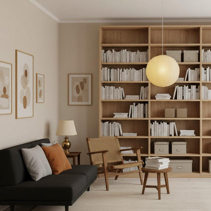 Sorell Minimalist Ribbed Paper Globe Pendant Light