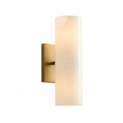 Corven Modern Elegant Alabaster Tube Sconce