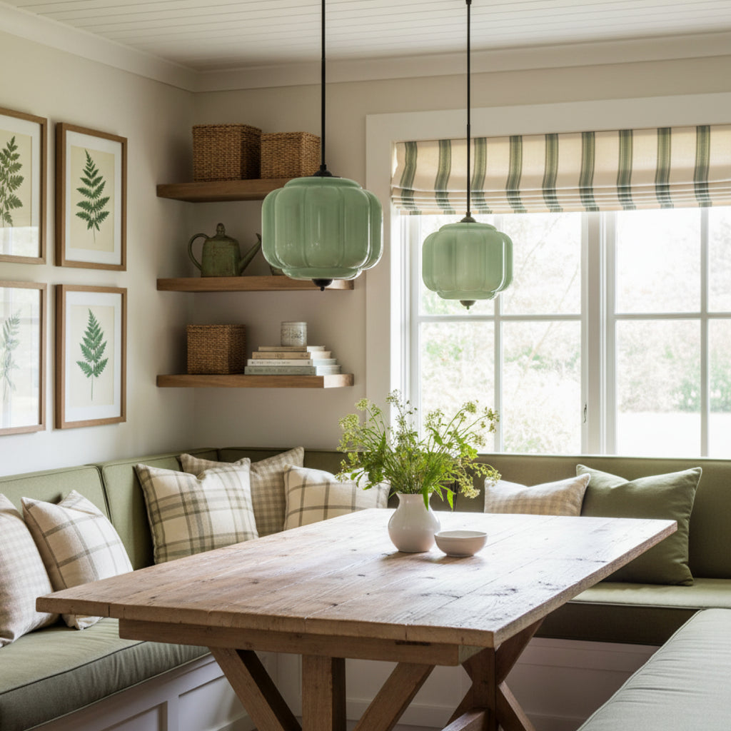 Myric Vintage Milk Glass Oiled Brass Eloise Pendant Light