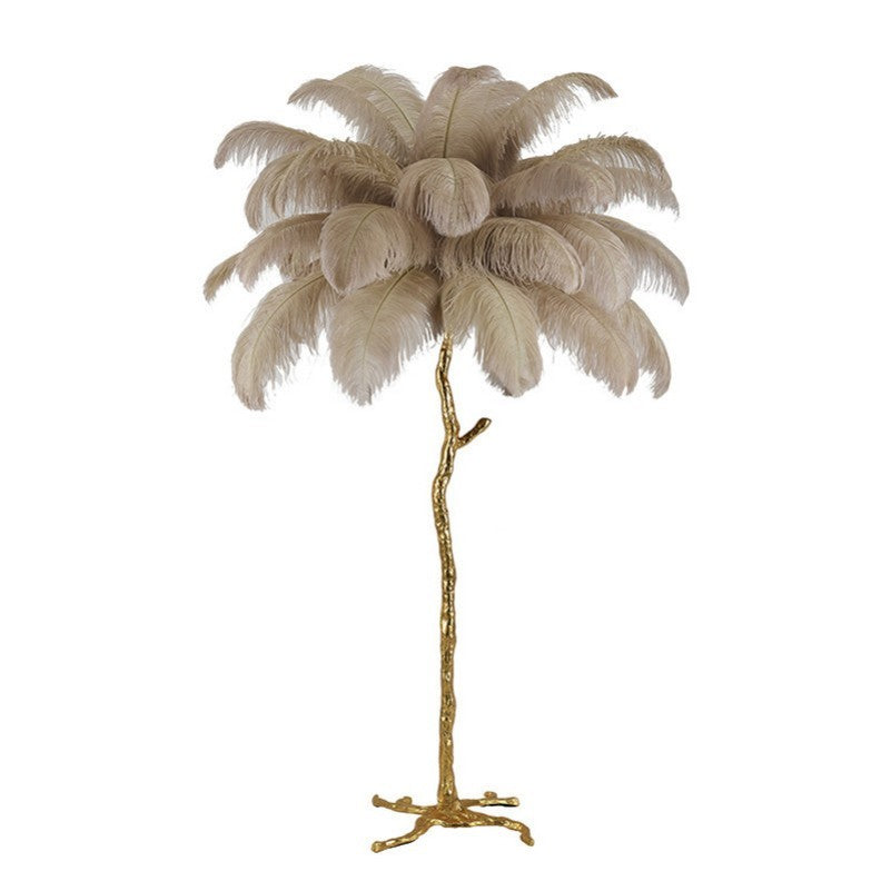 Aita Ostrich Feather Floor Lamp