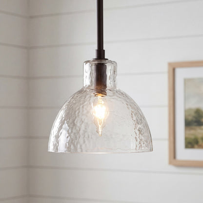 Keen Farmhouse Glass Dome Pendant Light