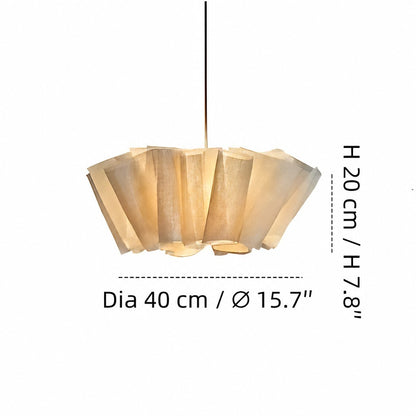 Jonas Modern Pleated Fabric Pendant Light