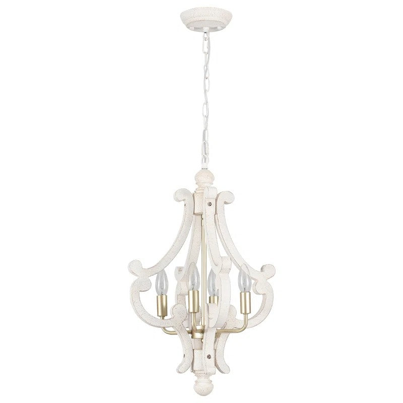 Astridina Rustic Antique Wooden French Country Chandelier
