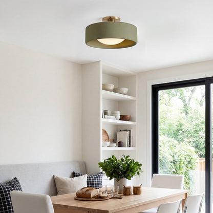 Aura Modern Porcelain Flush Mount Ceiling Light
