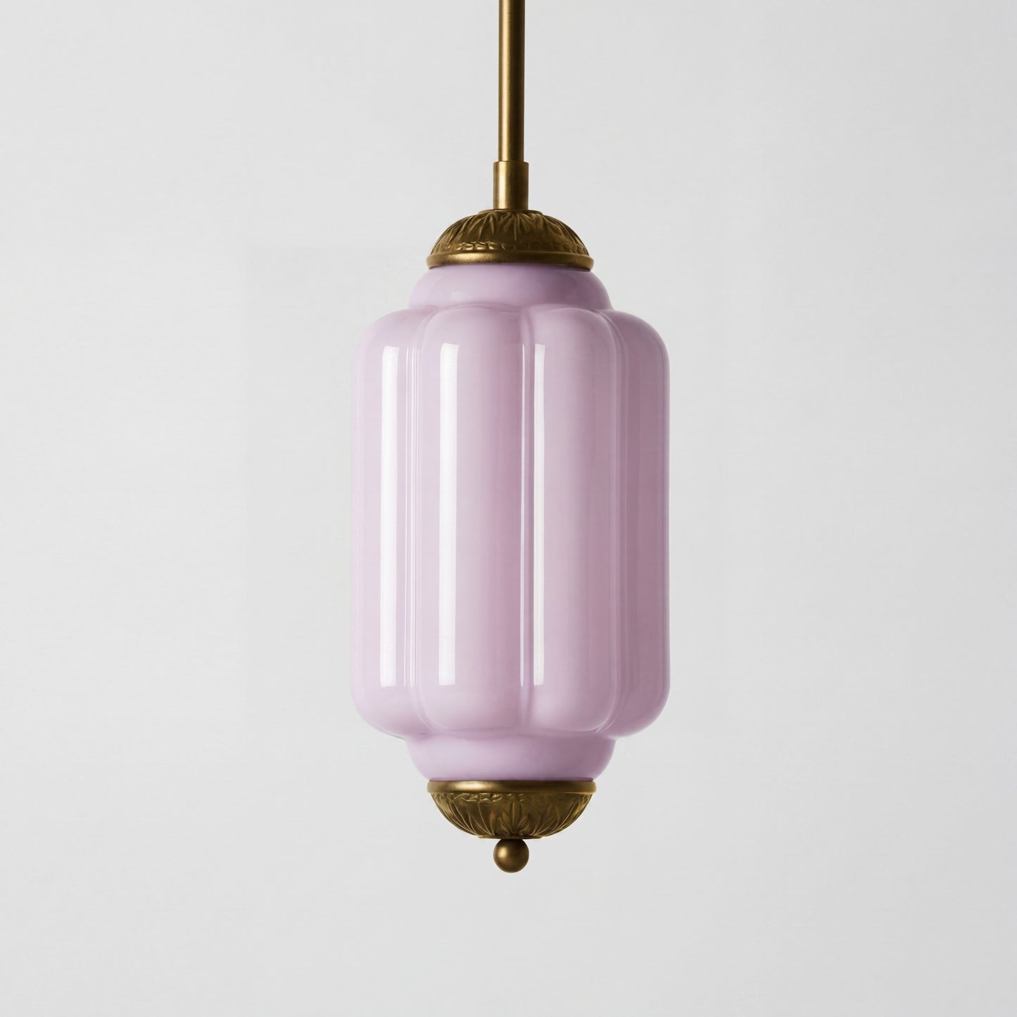 Cyrilith Farmhouse Pumpkin Glass Eloise Pendant Light