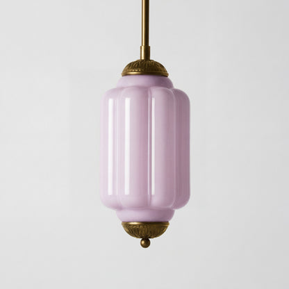 Cyrilith Farmhouse Pumpkin Glass Eloise Pendant Light