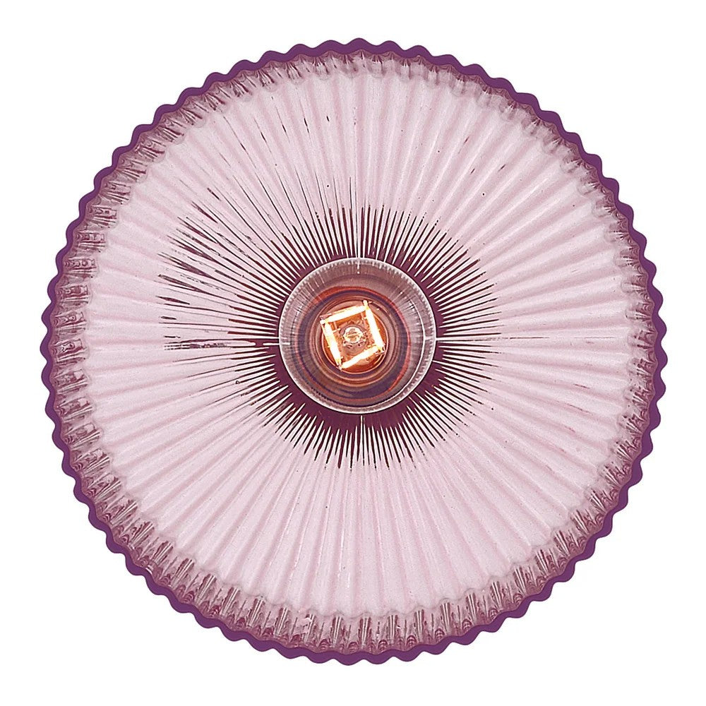 Hesper Farmhouse Ribbed Glass Pendant Light