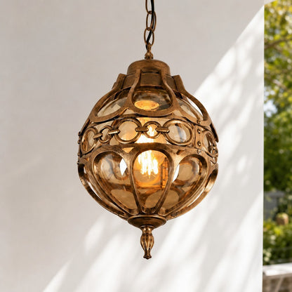 Magnus Farmhouse Outdoor Patio Porch Round Pendant Light