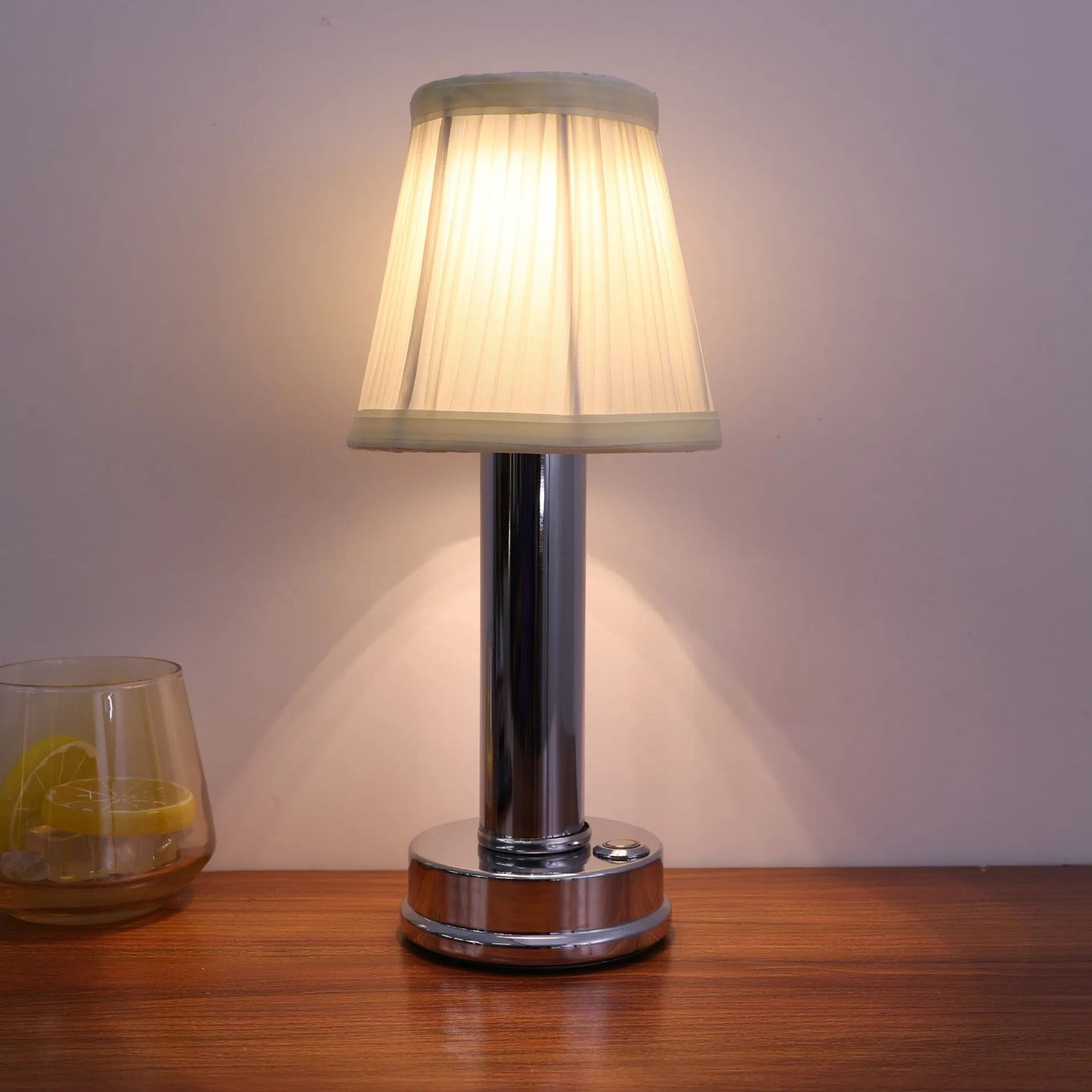 Mariana Cordless Battery Operated Pleated Shade Table Lamp