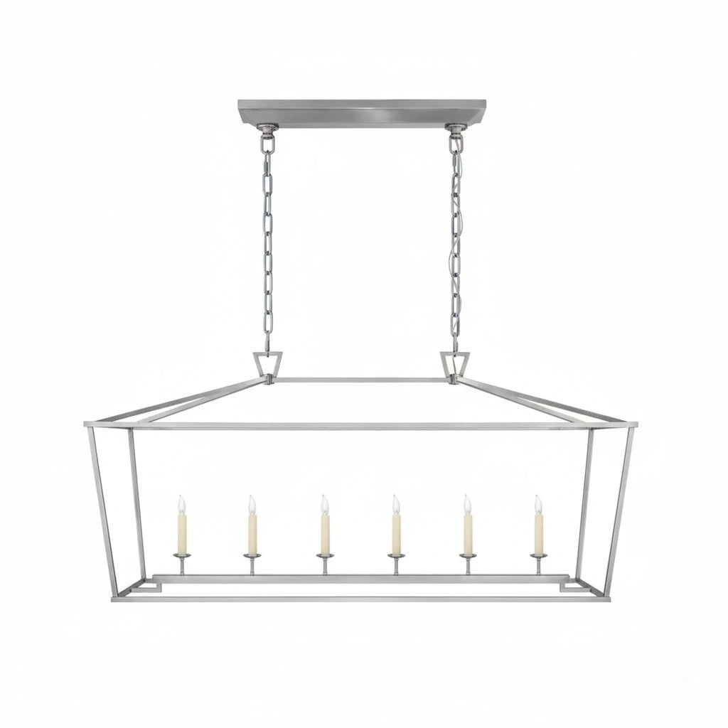 Aria Farmhouse Wrought Iron Lantern Chandelier Light