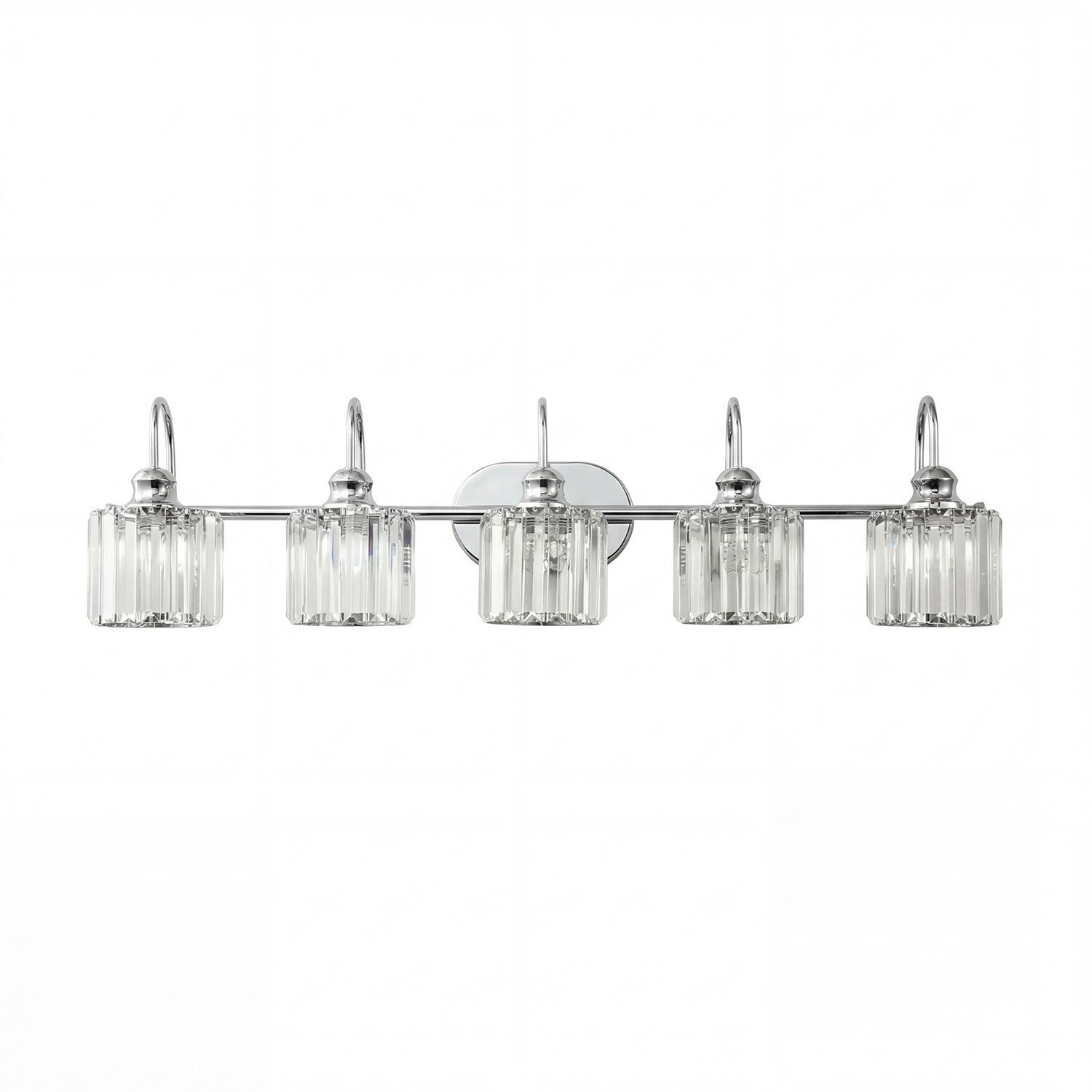 Naeris Modern Square Crystal Wall Sconce