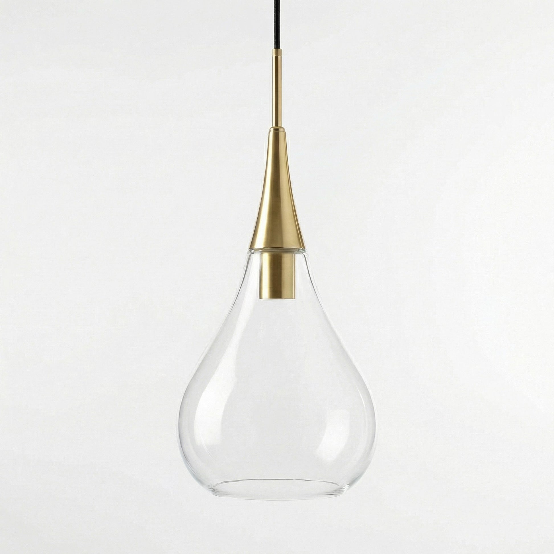 Clarke Minimalist Teardrop Glass Pendant Light