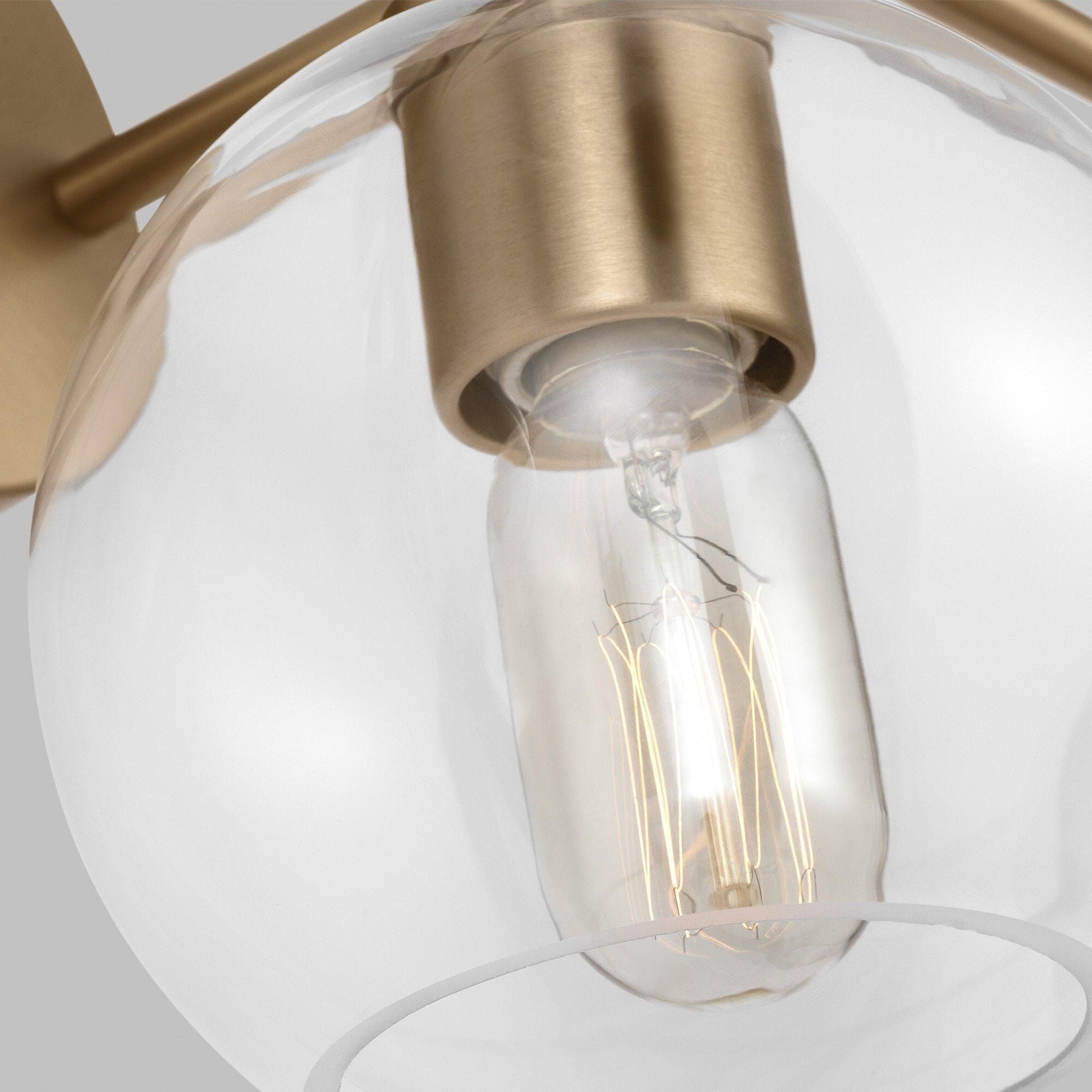 Ericka Farmhouse 3 Light Glass Globe Vanity Light