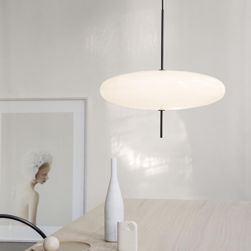 Korbin Acrylic White Flying Saucer Pendant Light