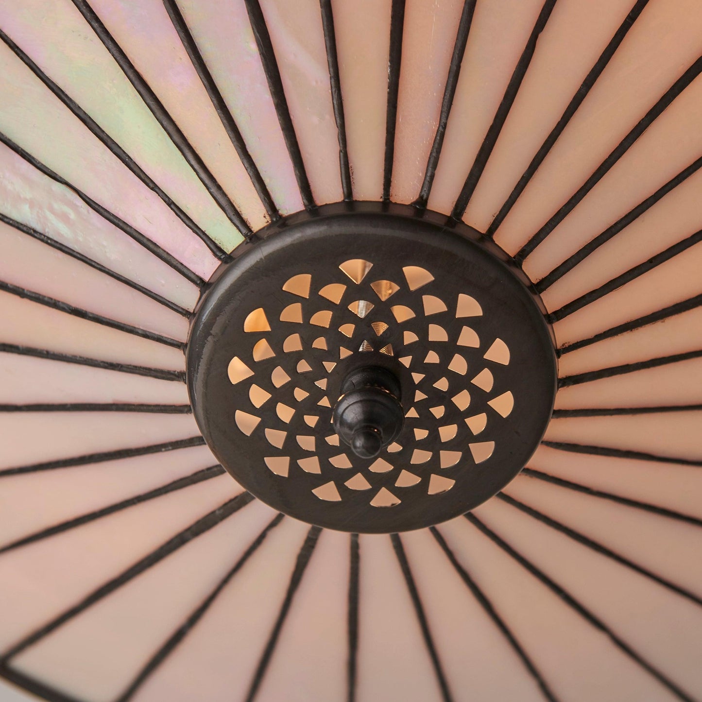 Calypso Tiffany Glass Dimmable Ceiling Light