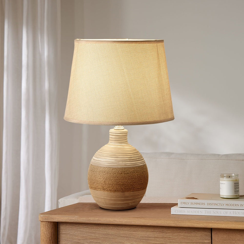 Rocco Handmade Simple Rustic Ceramic Table Lamp
