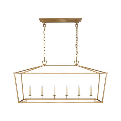 Aria Farmhouse Wrought Iron Lantern Chandelier Light