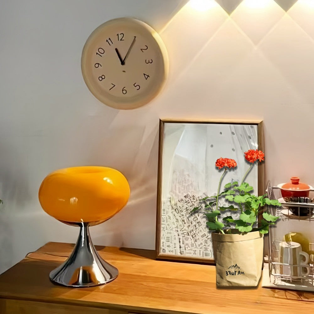 Orilix Colorful Apple Bauhaus Glass Table Lamp