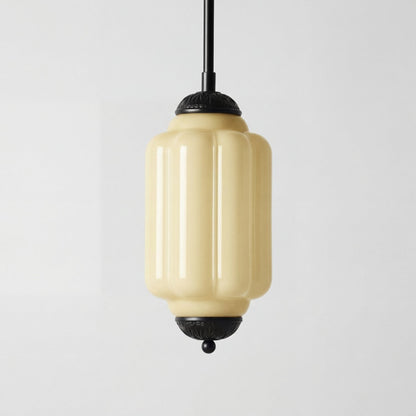 Cyrilith Farmhouse Pumpkin Glass Eloise Pendant Light