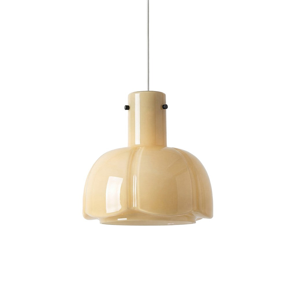 Palak Minimalist Handmade Glass Shade Pendant Light